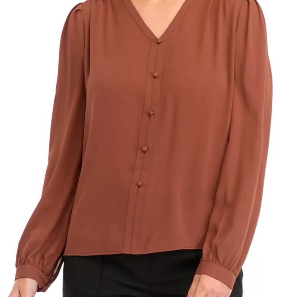 Silky button up blouse